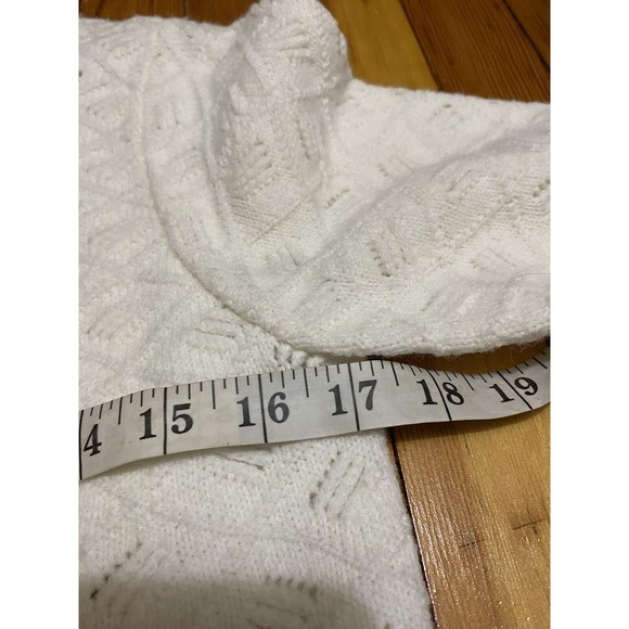 Vintage 70s Sweater Bee by Banff Womens Sz M Cardigan Button Up Sweater Diamond - Picture 5 of 6